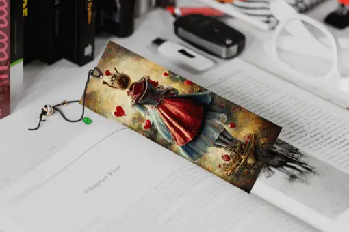 Example Alice in Wonderland Bookmark Printed - The Queen