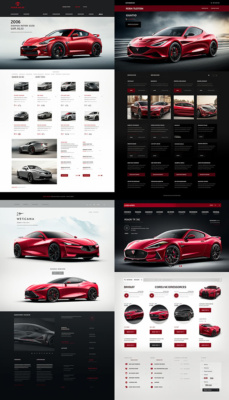 Car Dealer Sales Page Design - MidJourney Prompt