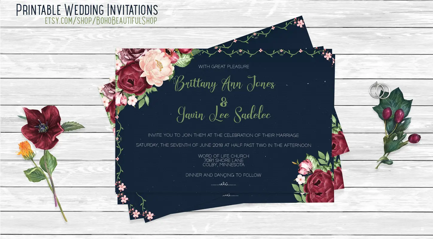 Print Design - Wedding Invitations