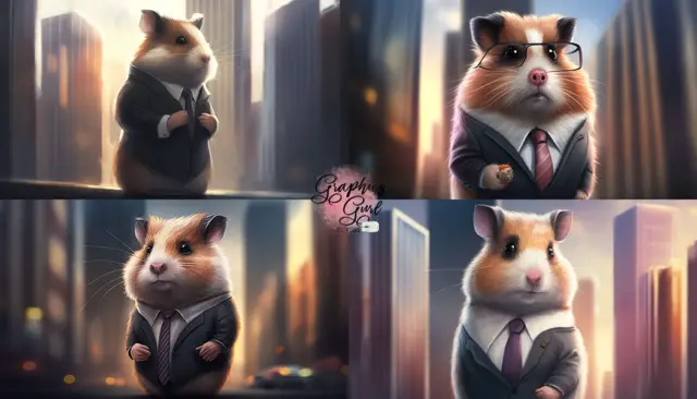 ChatGPT image prompt template - hamster in suit skyscraper
