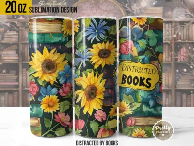 Book Lover Tumbler Wrap (20oz Skinny)