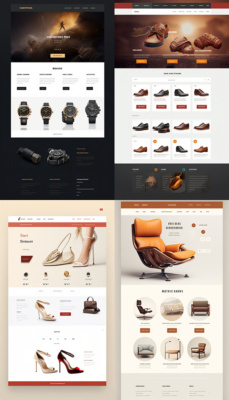 MidJourney Website Design Prompts: Ecommerce Product Page