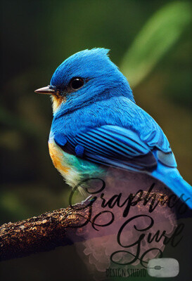 Little Blue Bird - Midjourney V3