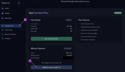 MidJourney How to Cancel Account