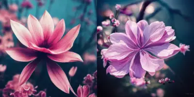 MidJourney Cherry Blossom Artwork - testp mode