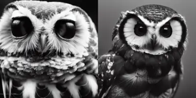 MidJourney Owl Artwork - testp Mode
