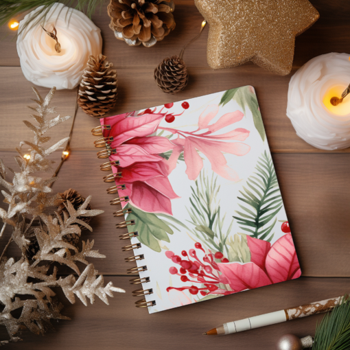 Using Photoshop Patterns for Print on Demand - Pink Christmas Floral Patterns