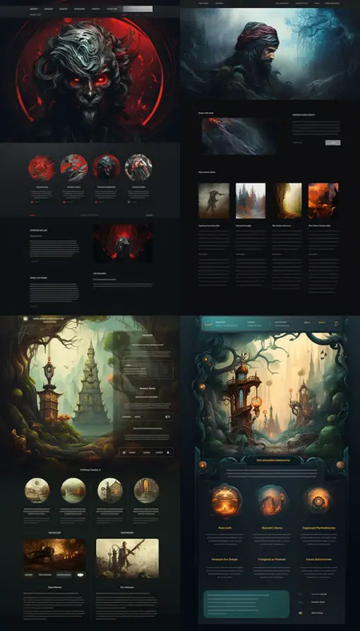 81 MidJourney Website Design Prompts For Stellar Designs » Graphics ...