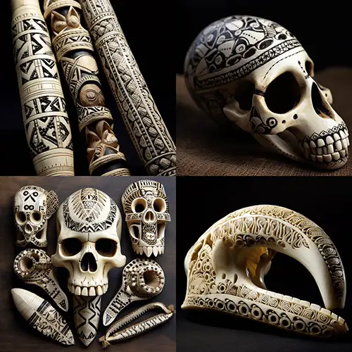 Tribal_bone_art_MidJourney Styles