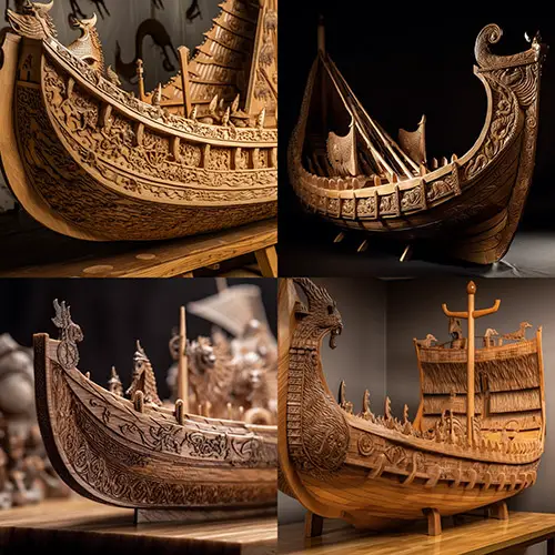 Viking_ship_with_masterful_wood_art_MidJourney v5 art styles