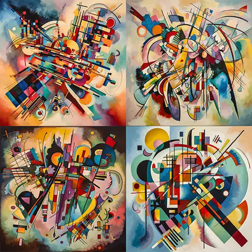 abstract_art_by_Wassily_Kandinsky Midjourney Art Styles