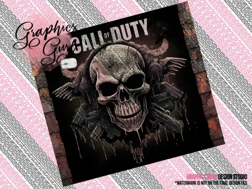 Call of Duty Tumbler Wrap Design: Printable