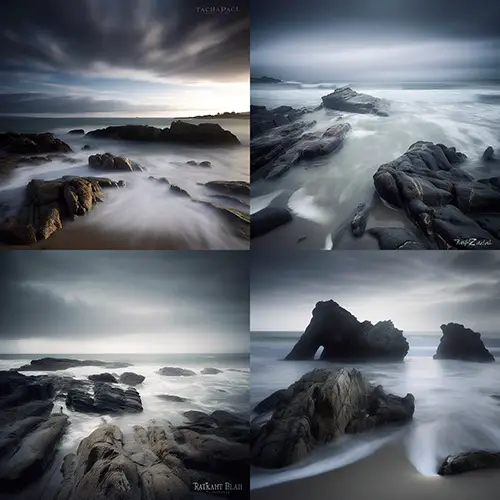 seascape_photograph_by_Rachael_Talibart_MidJourney photography styles