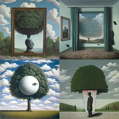 surrealism_art_by_Rene_Magritte_MidJourney Art Styles